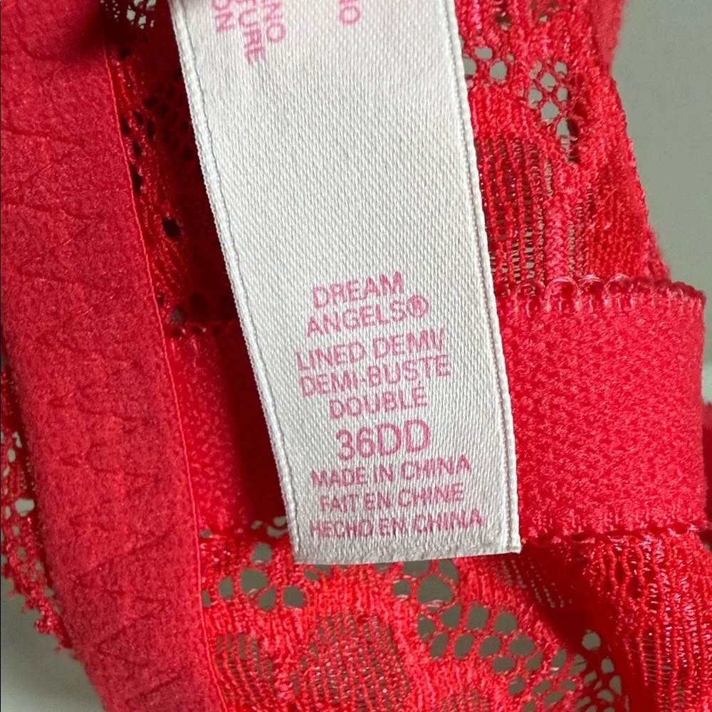 Victoria's Secret Vibrant Red Lace Bra - Picture 5 of 5